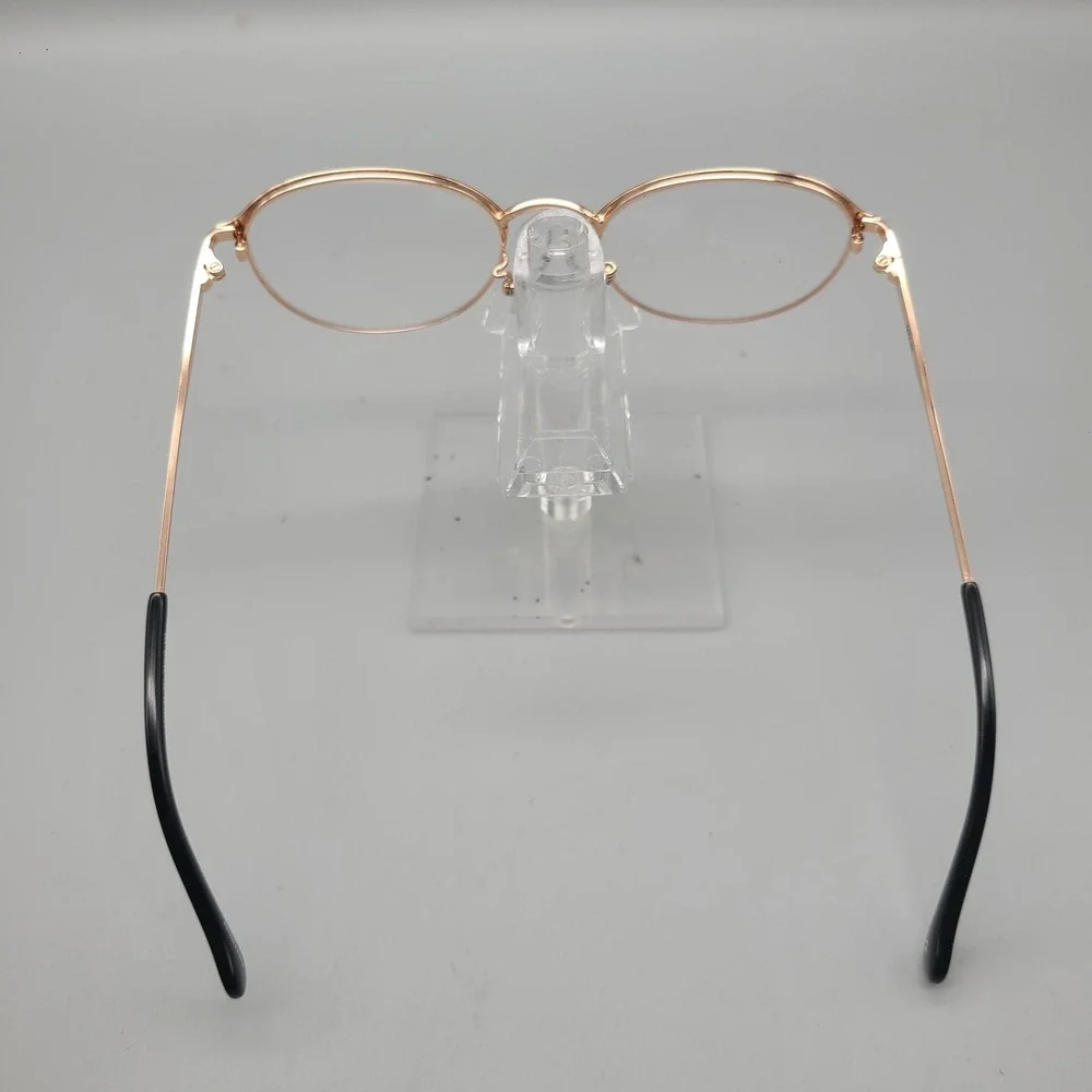 Anna Sui AS314-1A 001 Rose Gold Black Round Heart Detail Eyeglasses 52-19-140